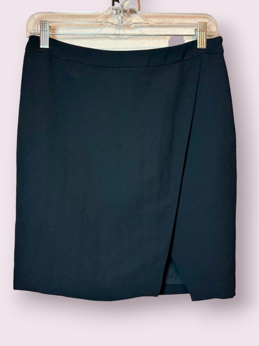 NWT Lauren Ralph Lauren Faux Wrap Mini Skirt Black Size 4 Petite